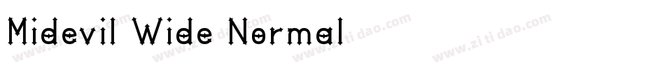 Midevil Wide Normal字体转换